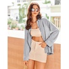 image:imageEkouaer Womens Pajama Sets Long Sleeve Ribbed Knit Lounge Set Button Down Soft 2 Piece Pjs With PocketsLight Grey