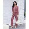 image:imageEkouaer Womens Pajama Sets Long Sleeve Sleepwear Soft Button Down Pjs 2 Piece Loungewear witn Pants SXXLOld Rose