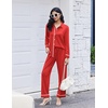image:imageEkouaer Womens Pajama Sets Long Sleeve Sleepwear Soft Button Down Pjs 2 Piece Loungewear witn Pants SXXLRed