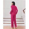 image:imageEkouaer Womens Pajama Sets Long Sleeve Sleepwear Soft Button Down Pjs 2 Piece Loungewear witn Pants SXXLRose