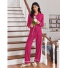 image:imageEkouaer Womens Pajama Sets Long Sleeve Sleepwear Soft Button Down Pjs 2 Piece Loungewear witn Pants SXXLRose
