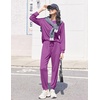 image:imageEkouaer Womens Pajamas Long Sleeve Jogger Sets Comfy Pjs Soft Loungewear 2 Piece Lounge Sets with Pockets SXXLPurple
