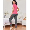 image:imageEkouaer Womens Pajamas Set 2 Piece Lounge Pj Set Short Sleeve Sleepwear Tops with Joggers Pants Loungewear Print NightwearButterfly