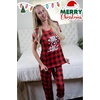 image:imageEkouaer Womens Pajamas Set 2 Piece Lounge Pj Set Short Sleeve Sleepwear Tops with Joggers Pants Loungewear Print NightwearPattern1red Plaid