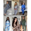 image:imageEkouaer Womens Pajamas Set 2 Piece Lounge Sets Long Sleeve Crewneck Top and Pants Soft Pjs with PocketsGray Stars
