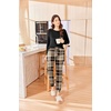 image:imageEkouaer Womens Pajamas Set Long Sleeve Christmas PJ Sets Soft Lounge Set for Women Sleepwear Joggers with PocketsBrown Plaid