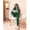 image:imageEkouaer Womens Pajamas Set Long Sleeve Christmas PJ Sets Soft Lounge Set for Women Sleepwear Joggers with PocketsDark Green Plaid