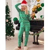 image:imageEkouaer Womens Pajamas Set Long Sleeve Christmas PJ Sets Soft Lounge Set for Women Sleepwear Joggers with PocketsGreen Christmas