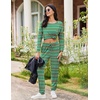 image:imageEkouaer Womens Pajamas Set Long Sleeve Christmas PJ Sets Soft Lounge Set for Women Sleepwear Joggers with PocketsGreen Christmas