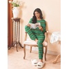 image:imageEkouaer Womens Pajamas Set Long Sleeve Christmas PJ Sets Soft Lounge Set for Women Sleepwear Joggers with PocketsGreen Christmas