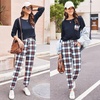 image:imageEkouaer Womens Pajamas Set Long Sleeve Christmas PJ Sets Soft Lounge Set for Women Sleepwear Joggers with PocketsNavy Plaid