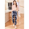image:imageEkouaer Womens Pajamas Set Long Sleeve Christmas PJ Sets Soft Lounge Set for Women Sleepwear Joggers with PocketsPink Flowers