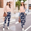 image:imageEkouaer Womens Pajamas Set Long Sleeve Christmas PJ Sets Soft Lounge Set for Women Sleepwear Joggers with PocketsPink Flowers