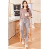 image:imageEkouaer Womens Pajamas Set Long Sleeve Christmas PJ Sets Soft Lounge Set for Women Sleepwear Joggers with PocketsPink Plaid