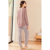 image:imageEkouaer Womens Pajamas Set Long Sleeve Christmas PJ Sets Soft Lounge Set for Women Sleepwear Joggers with PocketsPink Plaid