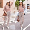 image:imageEkouaer Womens Pajamas Set Long Sleeve Christmas PJ Sets Soft Lounge Set for Women Sleepwear Joggers with PocketsPink Plaid