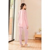 image:imageEkouaer Womens Pajamas Set Long Sleeve Christmas PJ Sets Soft Lounge Set for Women Sleepwear Joggers with PocketsPink Striped