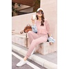 image:imageEkouaer Womens Pajamas Set Long Sleeve Christmas PJ Sets Soft Lounge Set for Women Sleepwear Joggers with PocketsPink Striped