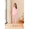 image:imageEkouaer Womens Pajamas Set Long Sleeve Christmas PJ Sets Soft Lounge Set for Women Sleepwear Joggers with PocketsPink Striped