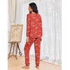 image:imageEkouaer Womens Pajamas Set Long Sleeve Christmas PJ Sets Soft Lounge Set for Women Sleepwear Joggers with PocketsRed Christmas