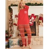 image:imageEkouaer Womens Pajamas Set Long Sleeve Christmas PJ Sets Soft Lounge Set for Women Sleepwear Joggers with PocketsRed Elk