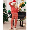 image:imageEkouaer Womens Pajamas Set Long Sleeve Christmas PJ Sets Soft Lounge Set for Women Sleepwear Joggers with PocketsRed Elk