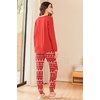 image:imageEkouaer Womens Pajamas Set Long Sleeve Christmas PJ Sets Soft Lounge Set for Women Sleepwear Joggers with PocketsRed Elk