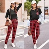 image:imageEkouaer Womens Pajamas Set Long Sleeve Christmas PJ Sets Soft Lounge Set for Women Sleepwear Joggers with PocketsRed Plaid