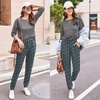 image:imageEkouaer Womens Pajamas Set Long Sleeve Christmas PJ Sets Soft Lounge Set for Women Sleepwear Joggers with PocketsStars