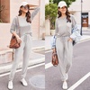 image:imageEkouaer Womens Pajamas Set Long Sleeve Christmas PJ Sets Soft Lounge Set for Women Sleepwear Joggers with PocketsStripe