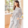 image:imageEkouaer Womens Pajamas Set Long Sleeve Christmas PJ Sets Soft Lounge Set for Women Sleepwear Joggers with PocketsStripe