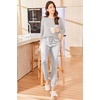 image:imageEkouaer Womens Pajamas Set Long Sleeve Christmas PJ Sets Soft Lounge Set for Women Sleepwear Joggers with PocketsStripe