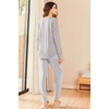 image:imageEkouaer Womens Pajamas Set Long Sleeve Christmas PJ Sets Soft Lounge Set for Women Sleepwear Joggers with PocketsStripe