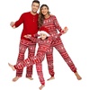 image:imageEkouaer Family Christmas Pajamas Matching Sets Womens Mens Pjs Long Sleeve Sleepwear Holiday Lounge Sets01 Redsnowflake