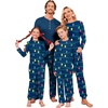 image:imageEkouaer Family Christmas Pajamas Matching Sets Womens Mens Pjs Long Sleeve Sleepwear Holiday Lounge SetsNavy Blue Lights