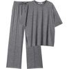 image:imageEkouaer Lounge Sets for Women Short Sleeve Pullover Tops and Long Pants Soft Pajamas Set 2 Piece Outfits SXXLDark Grey
