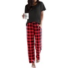 Black-red Plaid