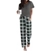 Deep Grey-white Plaid