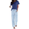 Heart Blue Stripes