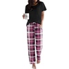 Purple-white Plaid