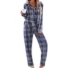 Blue White Plaid