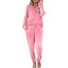 image:imageEkouaer Womens Pajamas Long Sleeve Jogger Sets Comfy Pjs Soft Loungewear 2 Piece Lounge Sets with Pockets SXXLRose