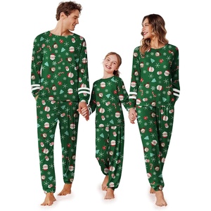 image:imageEkouaer Family Christmas Pajamas Matching Sets Long Sleeve Couple Pjs Holiday Sleepwear Soft Loungewear with PocketsGreenchristmas