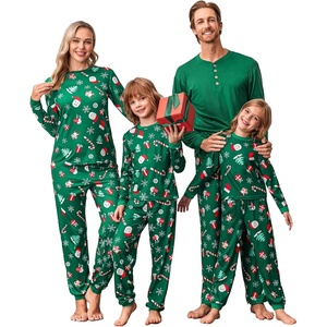 image:imageEkouaer Family Christmas Pajamas Matching Sets Womens Mens Pjs Long Sleeve Sleepwear Holiday Lounge SetsGreenchristmas