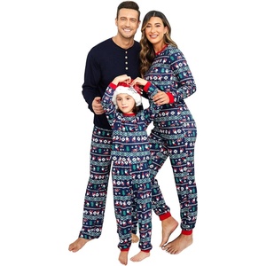 image:imageEkouaer Family Christmas Pajamas Matching Sets Womens Mens Pjs Long Sleeve Sleepwear Holiday Lounge SetsNavy Bluesanta Claus