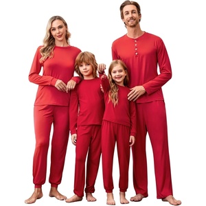 image:imageEkouaer Family Christmas Pajamas Matching Sets Womens Mens Pjs Long Sleeve Sleepwear Holiday Lounge SetsRed
