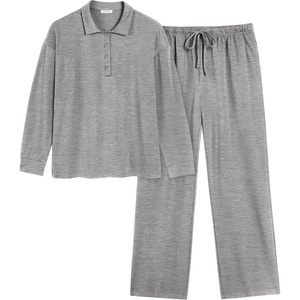 image:imageEkouaer Lounge Sets for Women 2 Piece Outfits 2024 Long Sleeve Top with Pants Sweatsuit Tracksuit SXXLLight Grey