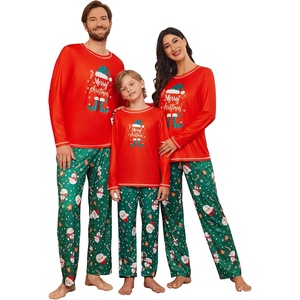 image:imageEkouaer Matching Family Sets Christmas Pajamas Set Xmas PJS Sleepwear Soft Christmas Matching JammiesRed Christmas
