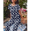 image:imageEkouaer 2 Pack Pajamas for Women Set Short Sleeve Sleepwear Top and Pants Pjs Soft Printed Lounge Sets with PocketsGrey CatsBlack Dogs