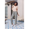 image:imageEkouaer 2 Pack Pajamas for Women Set Short Sleeve Sleepwear Top and Pants Pjs Soft Printed Lounge Sets with PocketsPink Grey StarCashew Flower